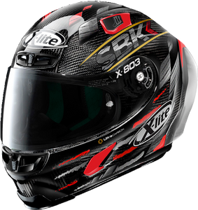 קסדה מלאה לאופנוע שחור אדום  X-803 SBK מבית X-LITE