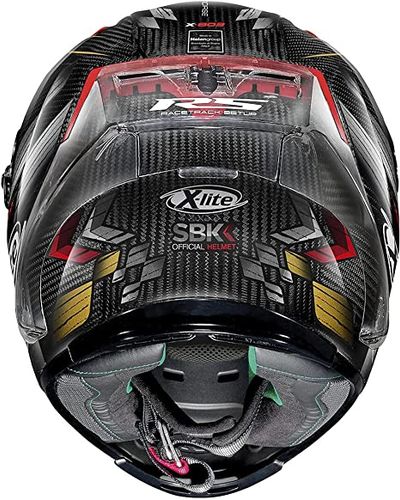 קסדה מלאה לאופנוע שחור אדום  X-803 SBK מבית X-LITE