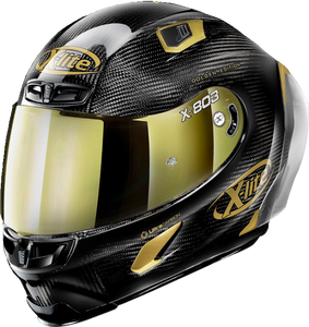 קסדה מלאה לאופנוע שחור זהב X-803 GOLDEN מבית X-LITE