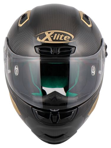 קסדה מלאה לאופנוע שחור זהב X-803 GOLDEN מבית X-LITE