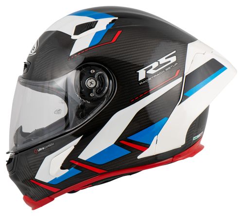קסדה מלאה לאופנוע שחור לבן כחול MOTORMASTER מבית X-LITE