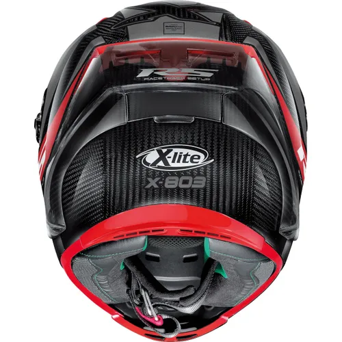 קסדה מלאה לאופנוע שחור אדום WHEELIE מבית X-LITE