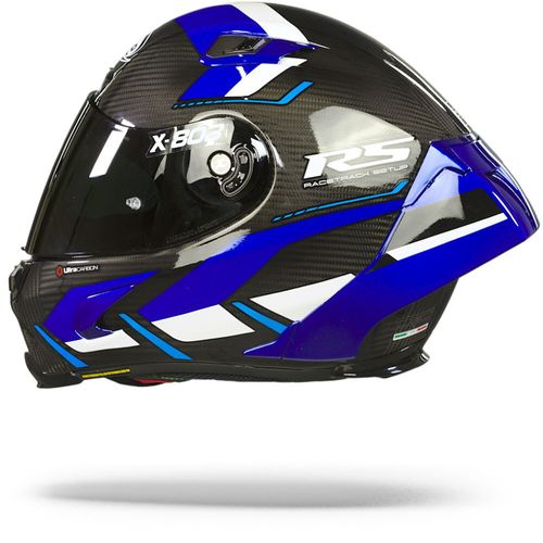 קסדה מלאה לאופנוע שחור כחול MOTORMASTER מבית X-LITE