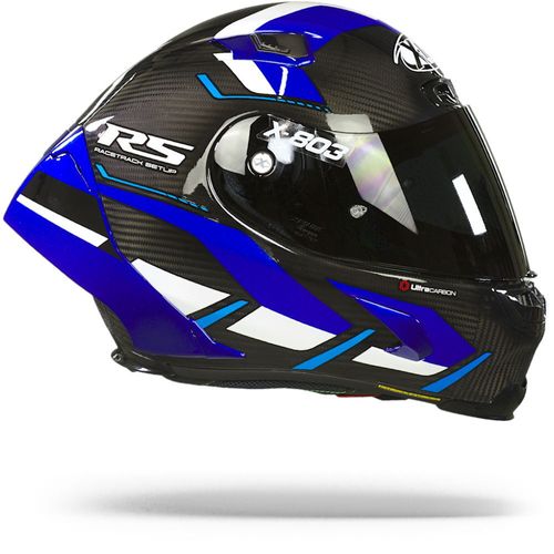 קסדה מלאה לאופנוע שחור כחול MOTORMASTER מבית X-LITE