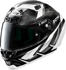 קסדה מלאה לאופנוע שחור אפור לבן MOTORMASTER מבית X-LITE
