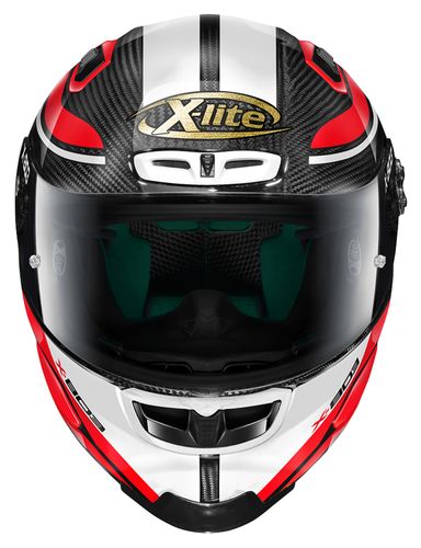 קסדה מלאה לאופנוע לבן אדום שחור ANNIVERSARY מבית X-LITE