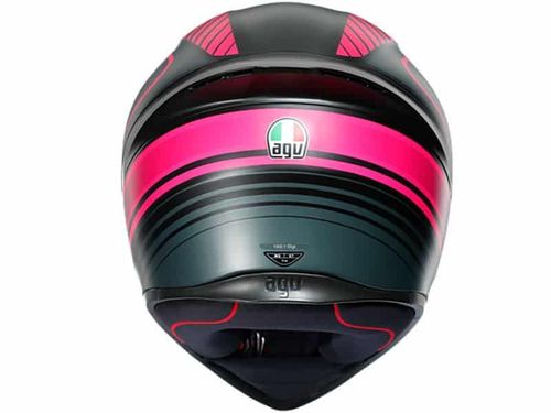 קסדה מלאה AGV דגם K1 צבע  שחור ורוד