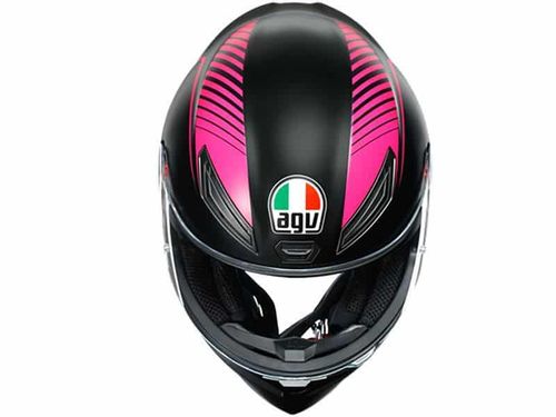 קסדה מלאה AGV דגם K1 צבע  שחור ורוד