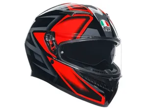 קסדה מלאה AGV K-3 צבע COMPOUND שחור אדום