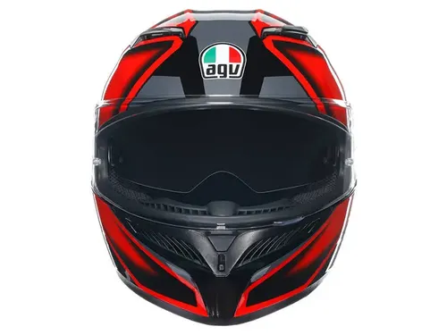 קסדה מלאה AGV K-3 צבע COMPOUND שחור אדום