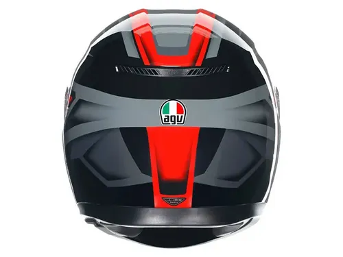 קסדה מלאה AGV K-3 צבע COMPOUND שחור אדום