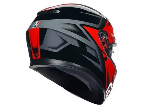 קסדה מלאה AGV K-3 צבע COMPOUND שחור אדום