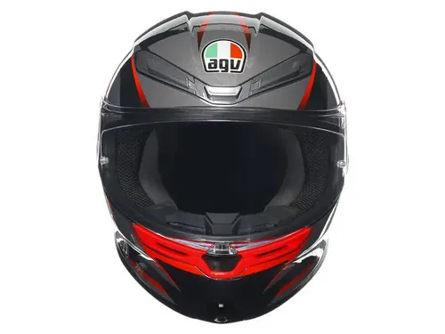 קסדה מלאה AGV דגם K-6 S צבע SLASHCUT שחור אפור אדום