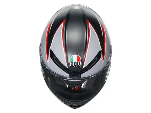 קסדה מלאה AGV דגם K-6 S צבע FLASH MATT שחור אפור אדום