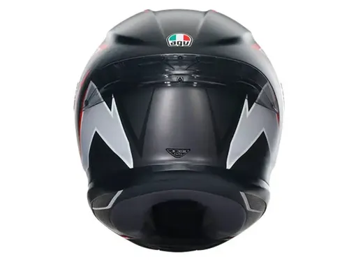 קסדה מלאה AGV דגם K-6 S צבע FLASH MATT שחור אפור אדום
