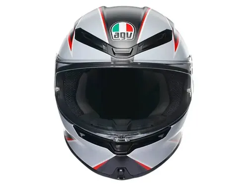 קסדה מלאה AGV דגם K-6 S צבע FLASH MATT שחור אפור אדום