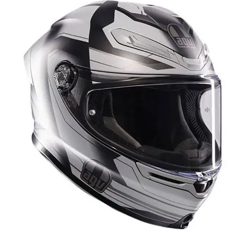 קסדה מלאה AGV דגם K-6 S צבע ULTRASONIC שחור אפור מט