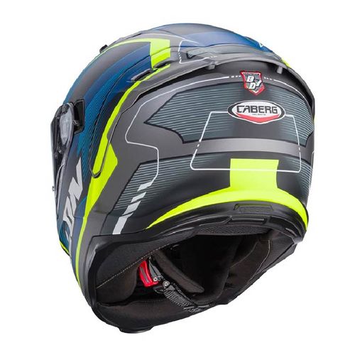CABERG Avalon X Optic Matt Grey Blue Yellow- – קסדה סגורה