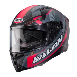 CABERG Avalon X Optic Matt Black Grey Red – קסדה סגורה
