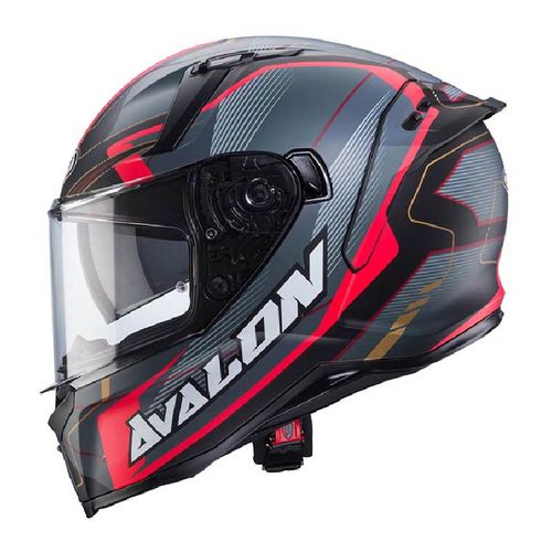CABERG Avalon X Optic Matt Black Grey Red – קסדה סגורה