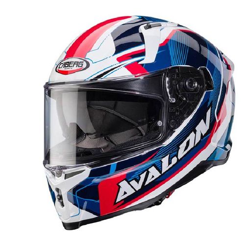 CABERG Avalon X-Optic White Blue Red – קסדה סגורה