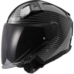 קסדה 3/4 אל אס 2 אינפנטי קרבון מבריק Ls2 Infinty Carbon