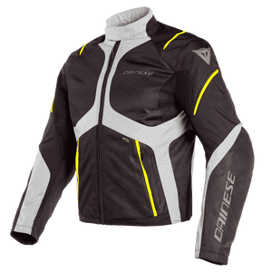 מעיל קיץ לאופנוע SAURIS D-DRY מבית DAINESE- לבן צהוב