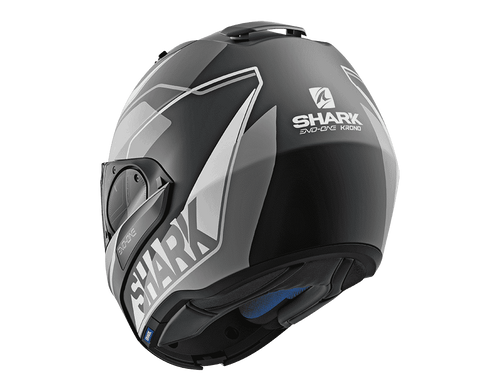 קסדה נפתחת לאופנוע EVO-ONE 2 KRONO מבית SHARK- שחור לבן