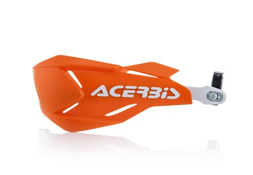 מגן ידיים סגור-ACERBIS-צבע כתום עם מוט בצבע לבן