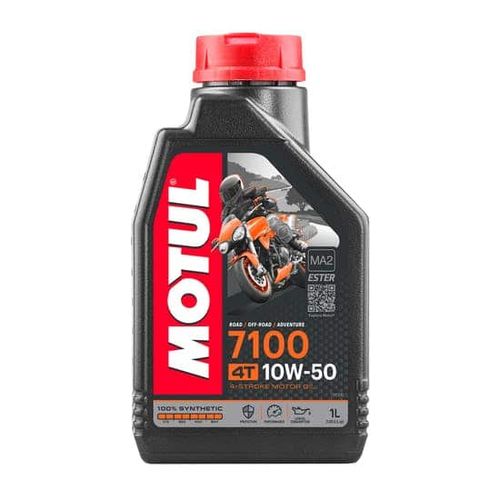 שמן מנוע מוטול  בנפח 1 ליטר 100% סיננטי – MOTUL 7100 4T 10W50