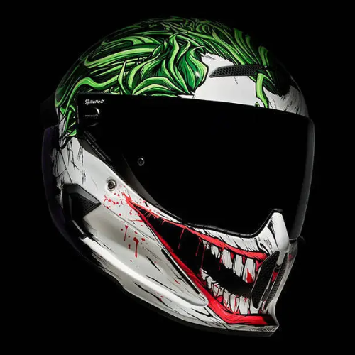 קסדה מלאה RUROC דגם ATLAS 4.0 – קולקציית THE JOKER – DC