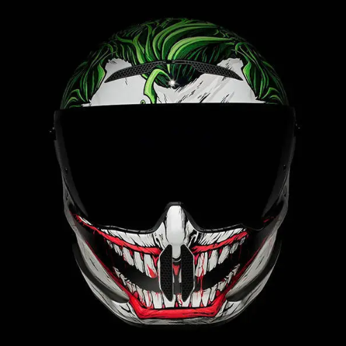 קסדה מלאה RUROC דגם ATLAS 4.0 – קולקציית THE JOKER – DC