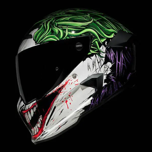 קסדה מלאה RUROC דגם ATLAS 4.0 – קולקציית THE JOKER – DC