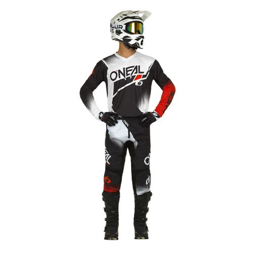 חליפת רכיבה ילדים אוניל אדום/ שחור – ONEAL ELEMENT RACEWEAR V.22