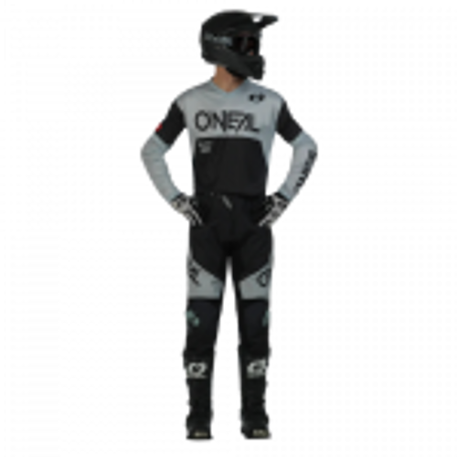 חליפת רכיבה אוניל 2023 שחור/ אפור – ONEAL ELEMENT RACEWEAR V.23