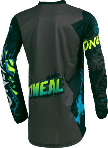 חליפת רכיבה ילדים אוניל אפור/ שחור/ כחול – ONEAL YOUTH ELEMENT VILLAIN V.22