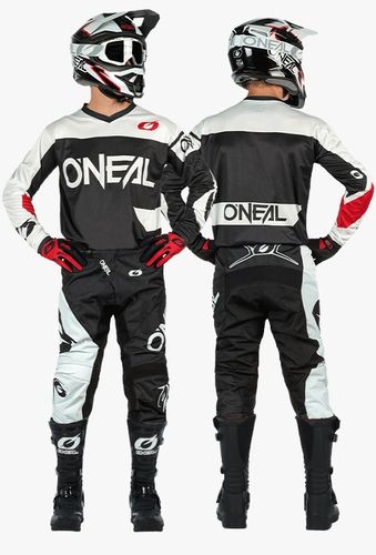חליפת רכיבה אוניל שחור/ לבן – ONEAL ELEMENT RACEWEAR V.22