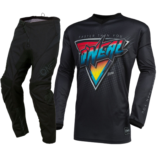 חליפת רכיבה אוניל שחור – ONEAL ELEMENT SPEED METAL V.22