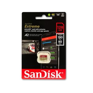כרטיס זכרון מותאם במיוחד למצלמות בתנועה-SANDISK EXTREME 128GB
