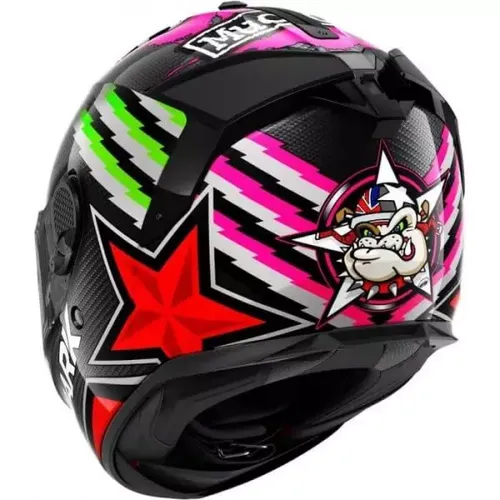 קסדה מלאה לאופנוע SPARTAN GT CARBON REDDIN SHARK