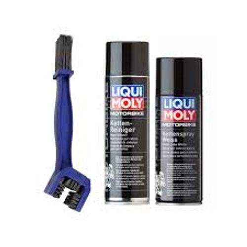 ספריי ניקוי שרשרת+ספרי שימון שרשרת של- LIQUI-MOLY