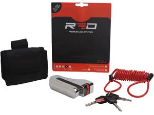 מנעול דיסק לאופנוע 10 ממ ממותג RED