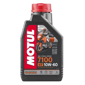 שמן סינטטי מלא לאופנוע 7100 צמיגות 10W60 מבית-MOTUL-1L