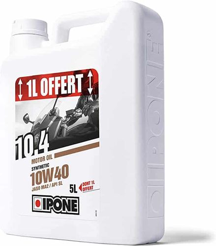 IPONE- 10W40- חמישה ליטרים  +תוסף שמן