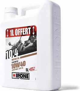 IPONE- 10W40- חמישה ליטרים  +תוסף שמן