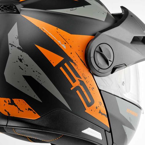קסדה נפתחת אדוונצר – Schuberth E2 Explorer Off-Road מעוטר מט עם כתום