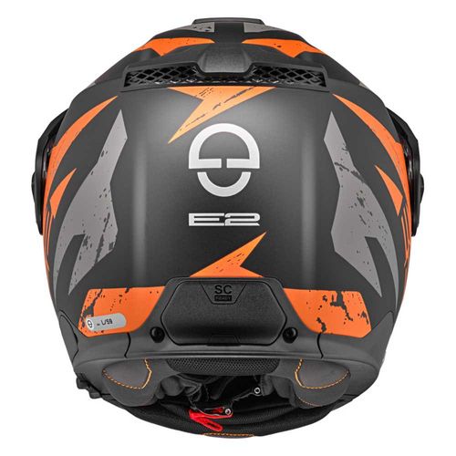 קסדה נפתחת אדוונצר – Schuberth E2 Explorer Off-Road מעוטר מט עם כתום