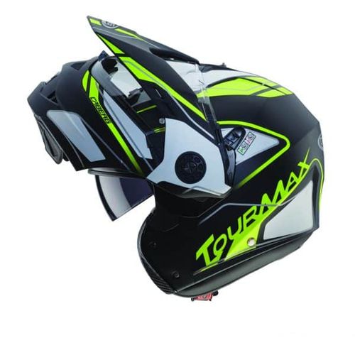 קסדת CABERG TOURMAX-ירוק לבן