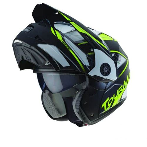 קסדת CABERG TOURMAX-ירוק לבן