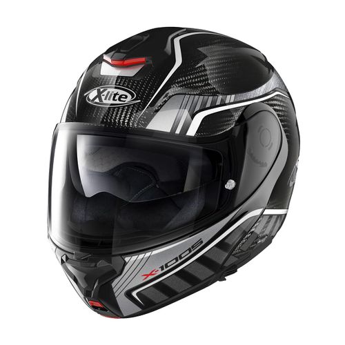 קסדה נפתחת לאופנוע X1005 CHEYENNE מבית X-LITE-שחור אפור